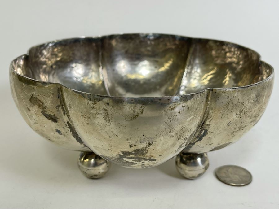 Sterling Silver Bowl Mexican 354g $243 Melt Value [Photo 7]