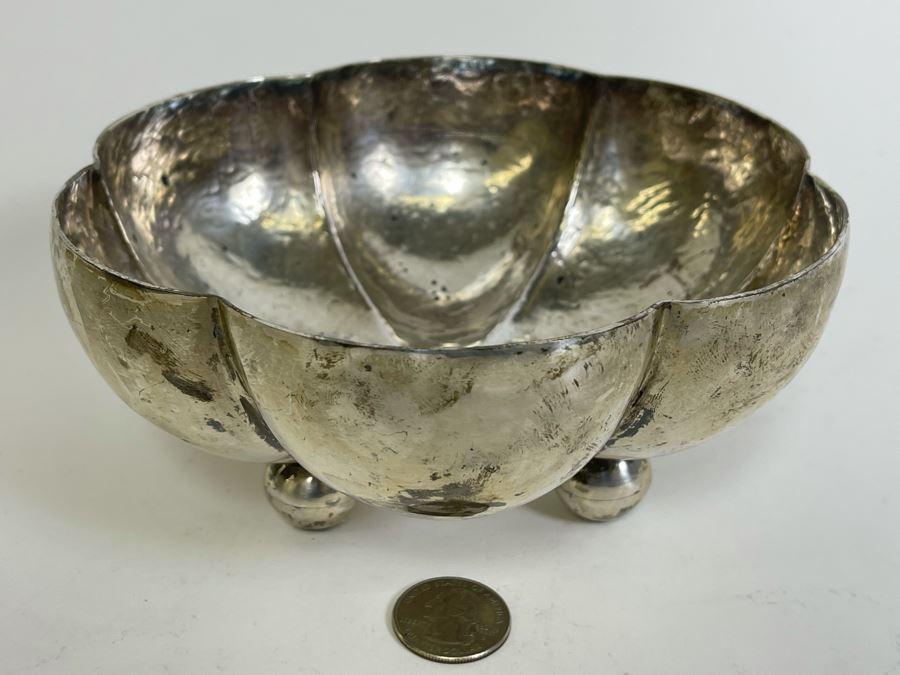 Sterling Silver Bowl Mexican 354g $243 Melt Value [Photo 3]