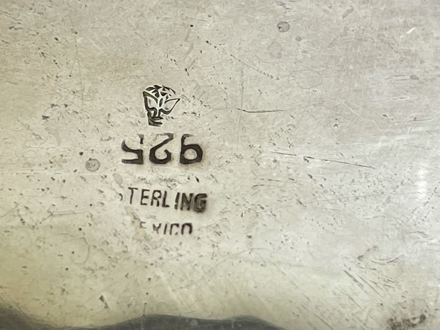 Last Minute Add - Sterling Silver Footer Bowl Mexican 7.5W X 4.5H 479g $340 Melt Value [Photo 14]