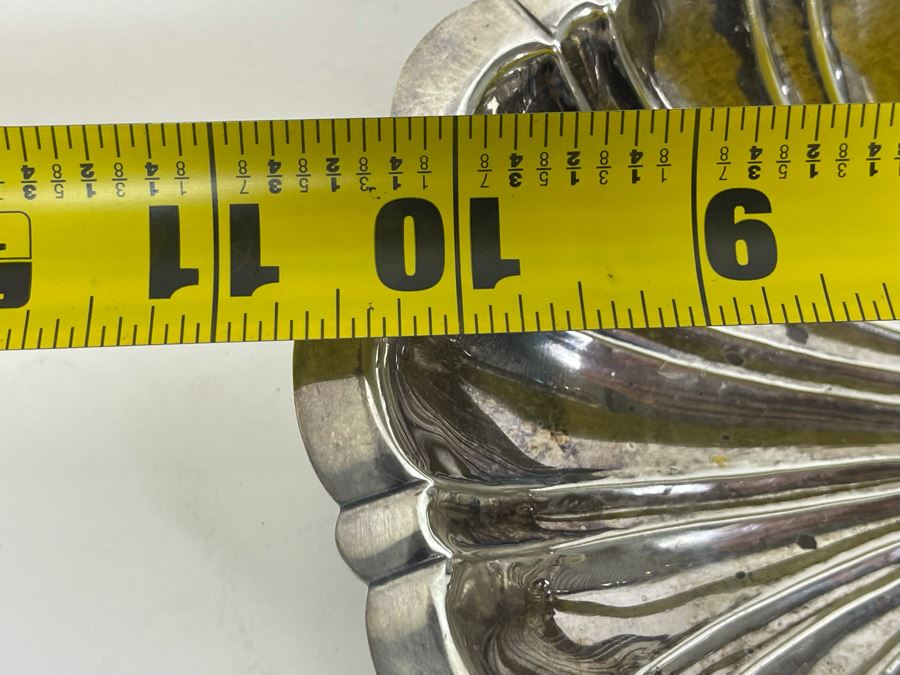 Stunning Sterling Silver Double Shell Serving Bonbon Dish With Handle Sanborns Mexican 516g $355 Melt Value [Photo 16]