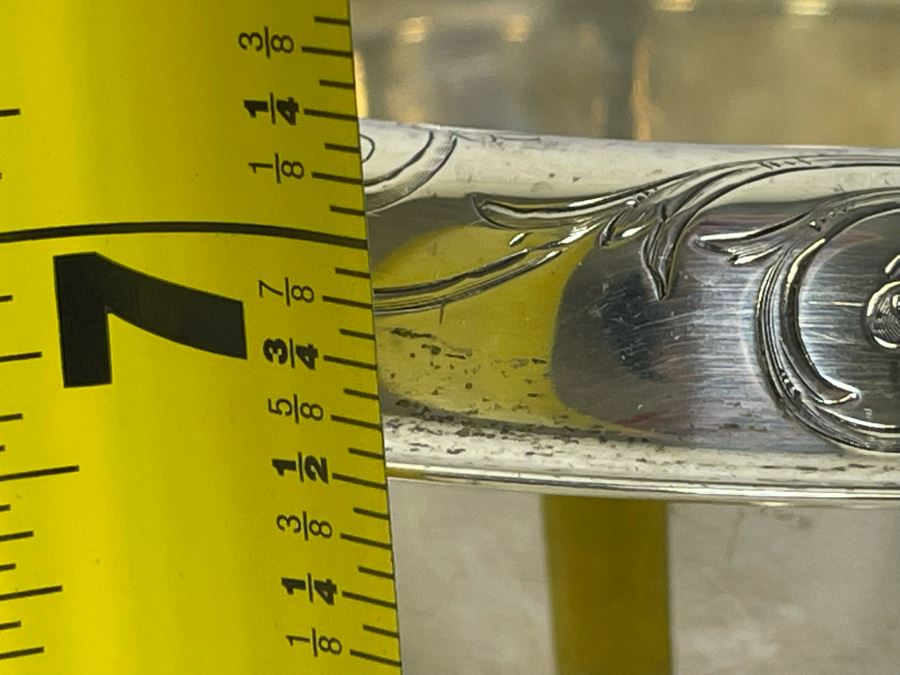 Shreve & Co San Francisco Sterling Silver Footed Wine Cooler Vase 7W X 7H 396g $272 Melt Value [Photo 16]