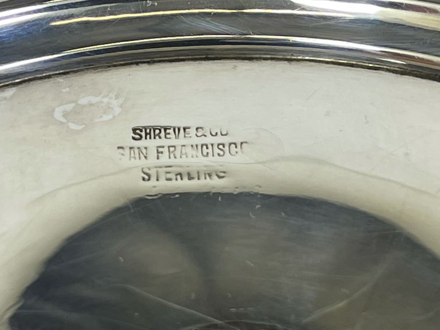 Shreve & Co San Francisco Sterling Silver Footed Wine Cooler Vase 7W X 7H 396g $272 Melt Value [Photo 13]