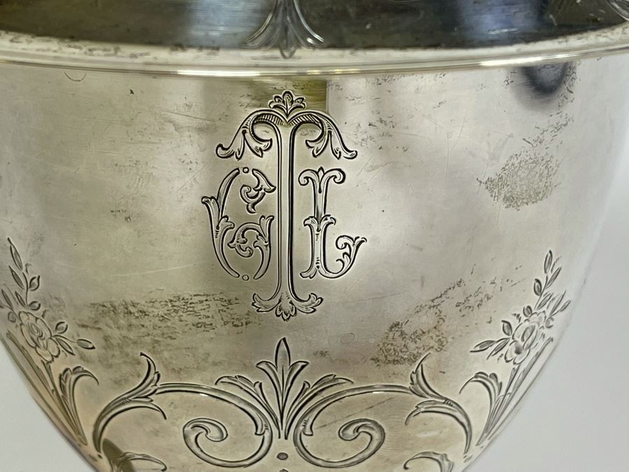 Shreve & Co San Francisco Sterling Silver Footed Wine Cooler Vase 7W X 7H 396g $272 Melt Value [Photo 7]