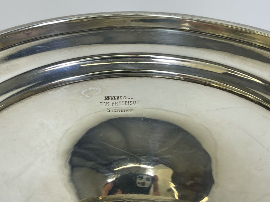 Shreve & Co San Francisco Sterling Silver Footed Wine Cooler Vase 7W X 7H 396g $272 Melt Value [Photo 12]