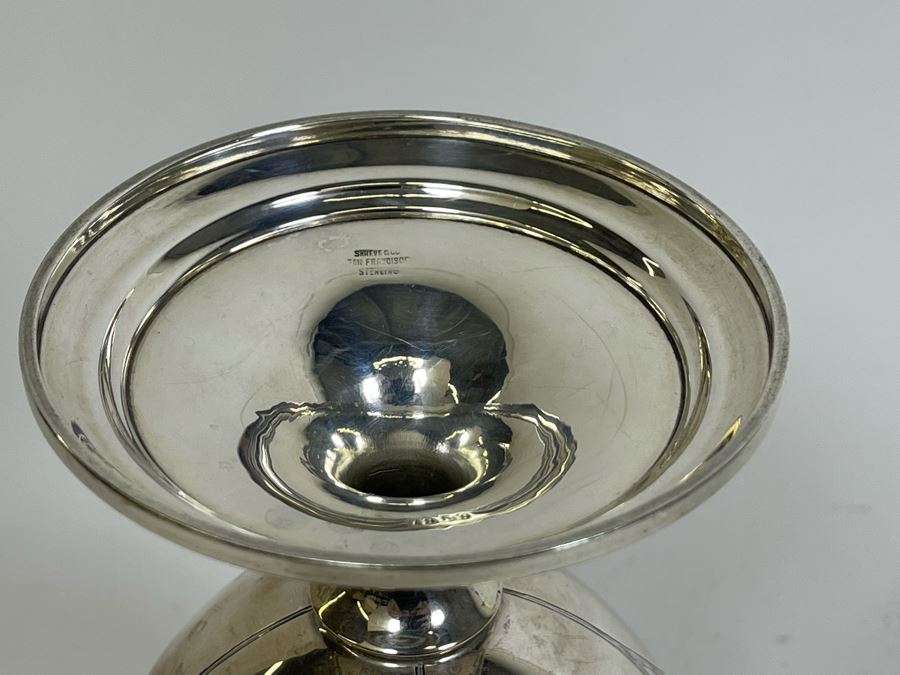 Shreve & Co San Francisco Sterling Silver Footed Wine Cooler Vase 7W X 7H 396g $272 Melt Value [Photo 11]