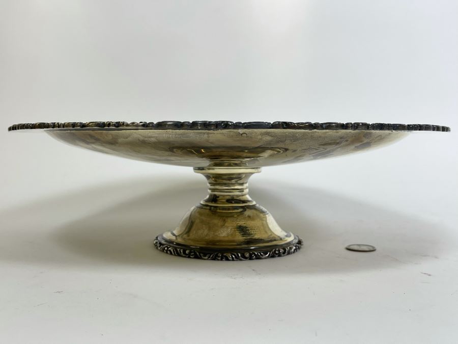 Large Sterling Silver Footed Centerpiece Bowl Sanborns Mexican 13.75R X 3.75H 1,224g $842 [Photo 8]