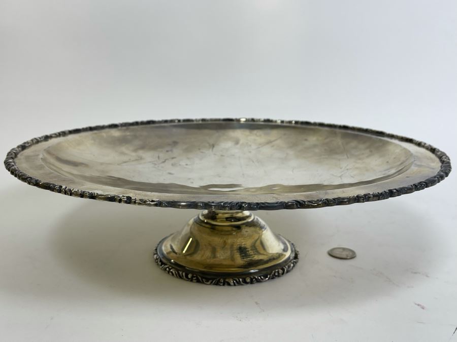 Large Sterling Silver Footed Centerpiece Bowl Sanborns Mexican 13.75R X 3.75H 1,224g $842 [Photo 4]