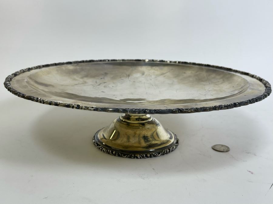 Large Sterling Silver Footed Centerpiece Bowl Sanborns Mexican 13.75R X 3.75H 1,224g $842 [Photo 3]