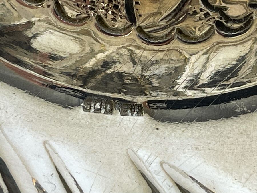 Beautiful Vintage Repousse 900 Coin Silver Bowl 6.5W X 1.75H 190g $127 Melt Value [Photo 17]