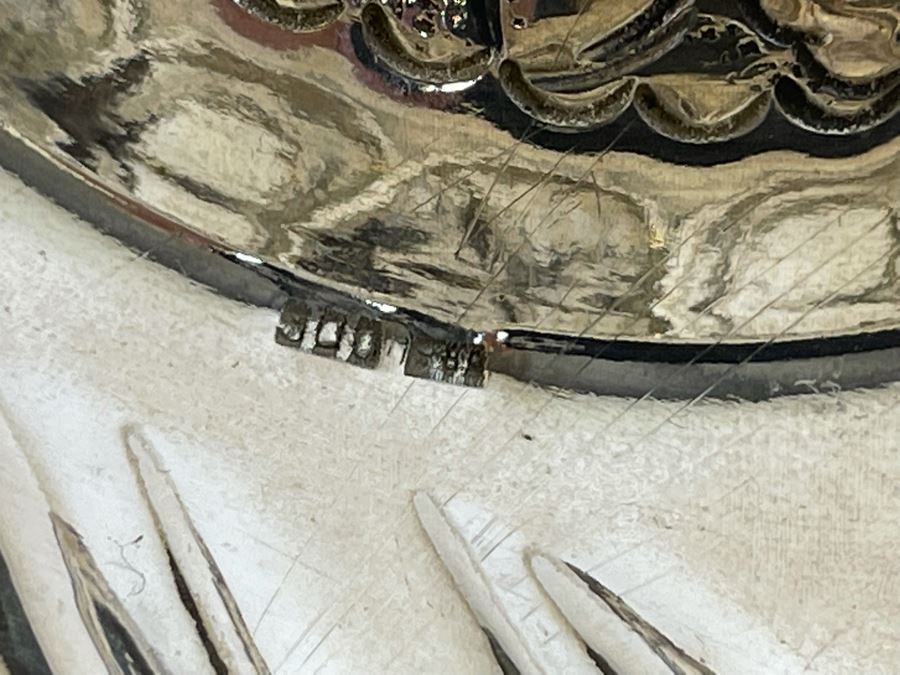 Beautiful Vintage Repousse 900 Coin Silver Bowl 6.5W X 1.75H 190g $127 Melt Value [Photo 16]