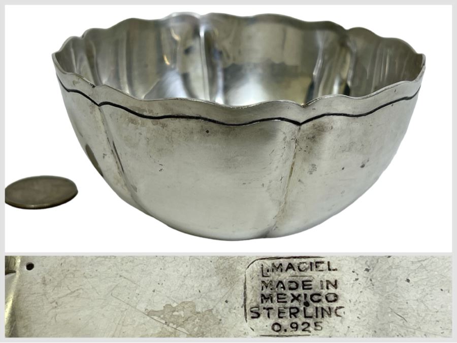 L. Maciel Sterling Silver Bowl Mexican 156g $107 Melt Value