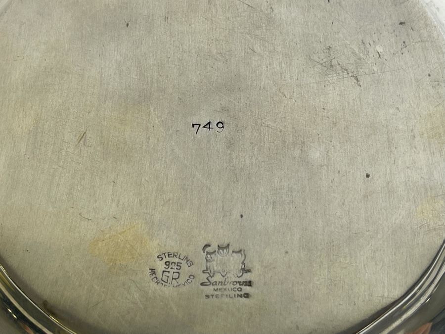 Sterling Silver 6.75' Dish Sanborns Mexican 236g $162 Melt Value [Photo 14]