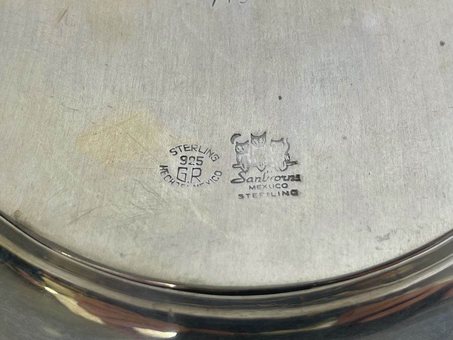 Sterling Silver 6.75' Dish Sanborns Mexican 236g $162 Melt Value [Photo 12]