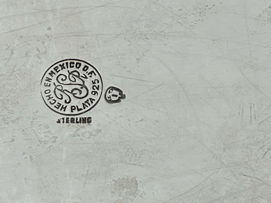 Sterling Silver Large Footed Centerpiece Bowl Mexican 13.5W X 7.5D X 2.75H 613g $422 Melt Value [Photo 12]