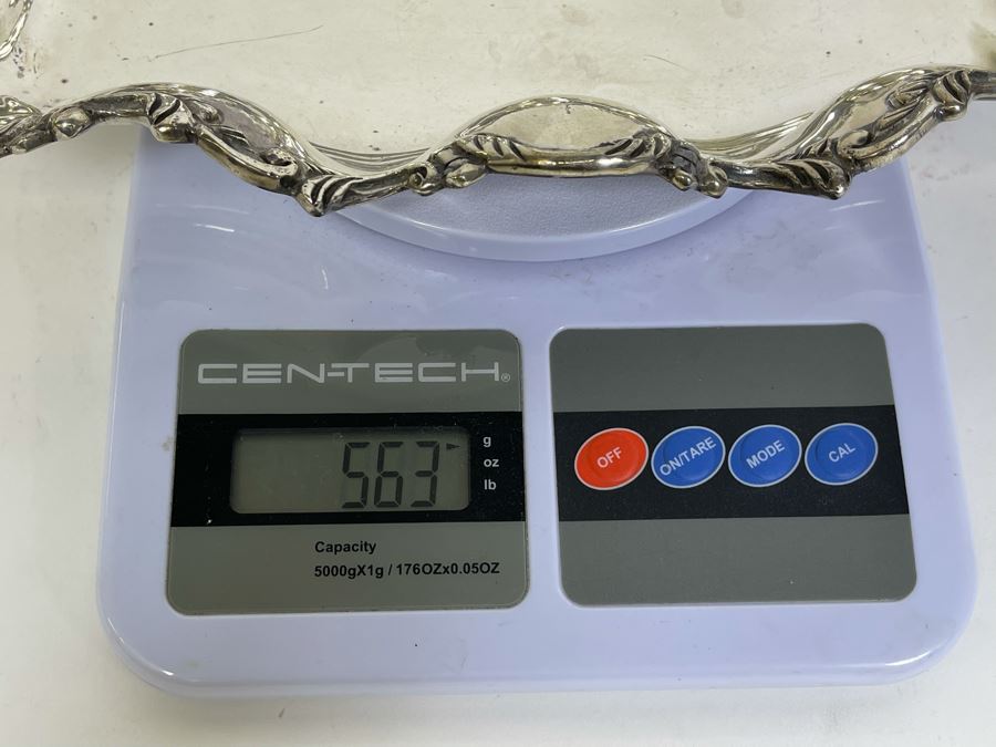 Large Ornate Sterling Silver Footed Dish Sanborns Mexican 13W X 6D X 2H 563g $388 Melt Value [Photo 16]