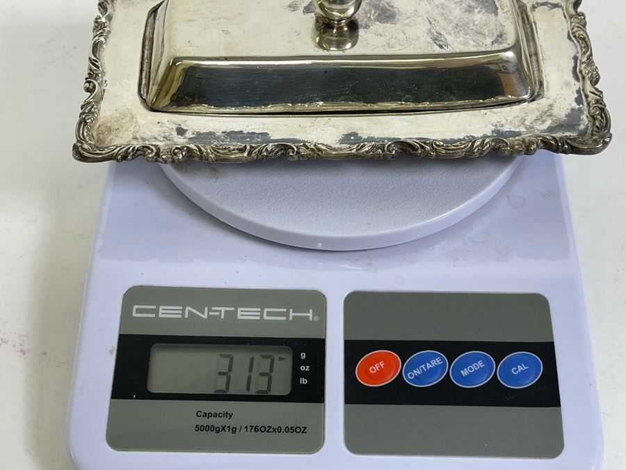 Sterling Silver Covered Butter Dish Caral Mexican 7W X 4D X 2.5H 313g $216 [Photo 17]