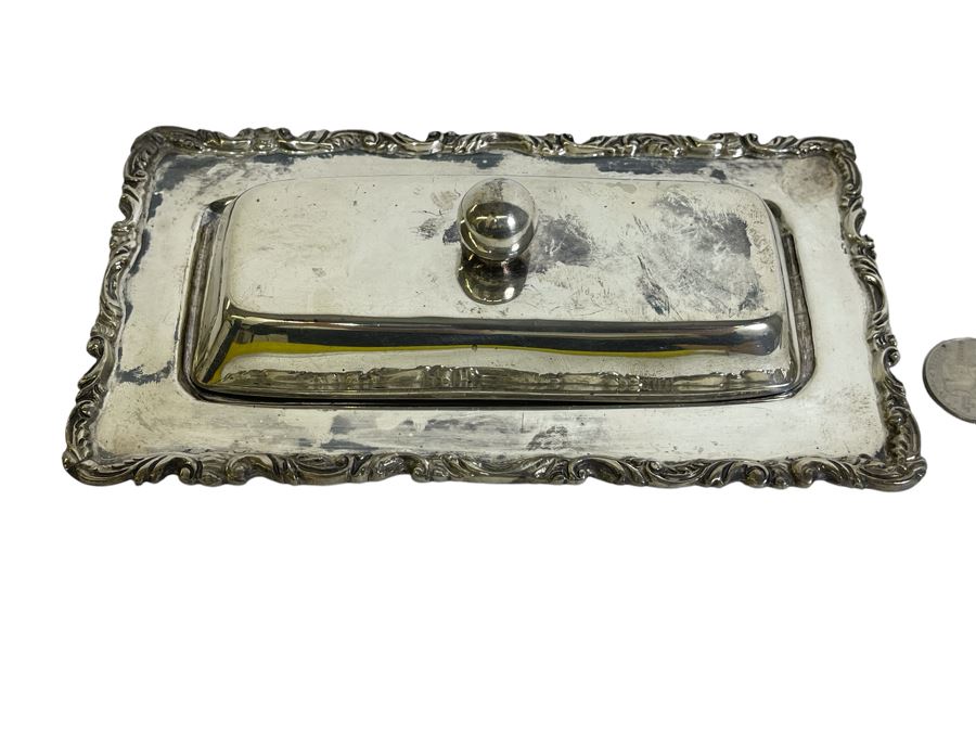 Sterling Silver Covered Butter Dish Caral Mexican 7W X 4D X 2.5H 313g $216 [Photo 2]