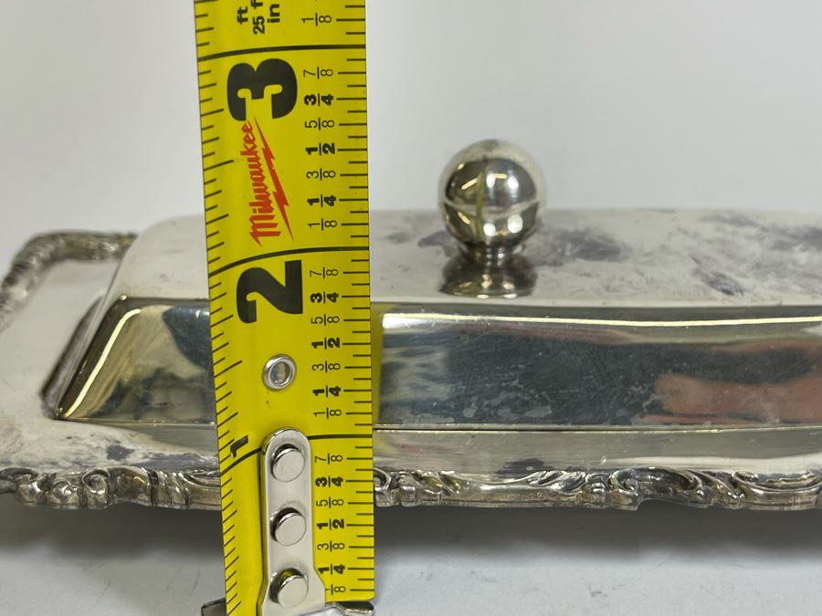 Sterling Silver Covered Butter Dish Caral Mexican 7W X 4D X 2.5H 313g $216 [Photo 16]