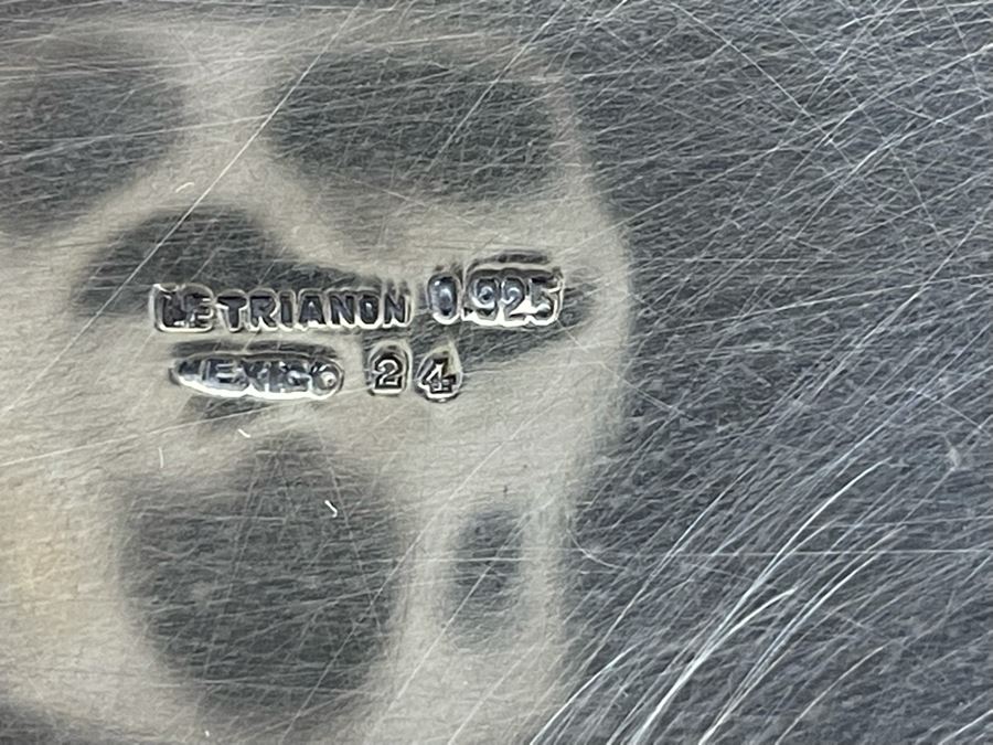 Large Sterling Silver Footed Bowl By Le Trianon Mexico 15W X 9D X 3.25H 869g $600 Melt Value [Photo 14]