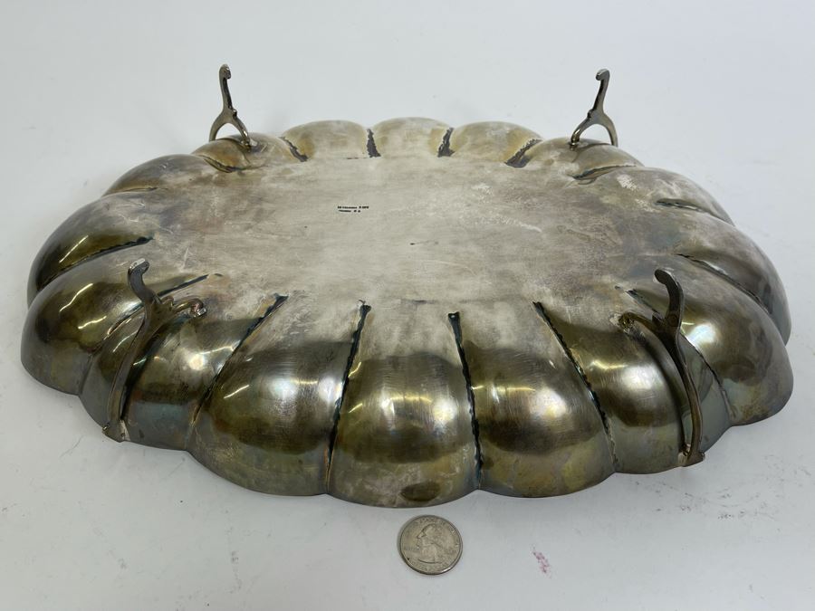 Large Sterling Silver Footed Bowl By Le Trianon Mexico 15W X 9D X 3.25H 869g $600 Melt Value [Photo 10]
