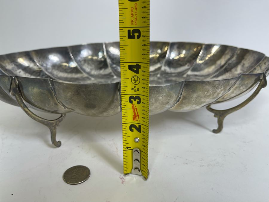 Large Sterling Silver Footed Bowl By Le Trianon Mexico 15W X 9D X 3.25H 869g $600 Melt Value [Photo 19]