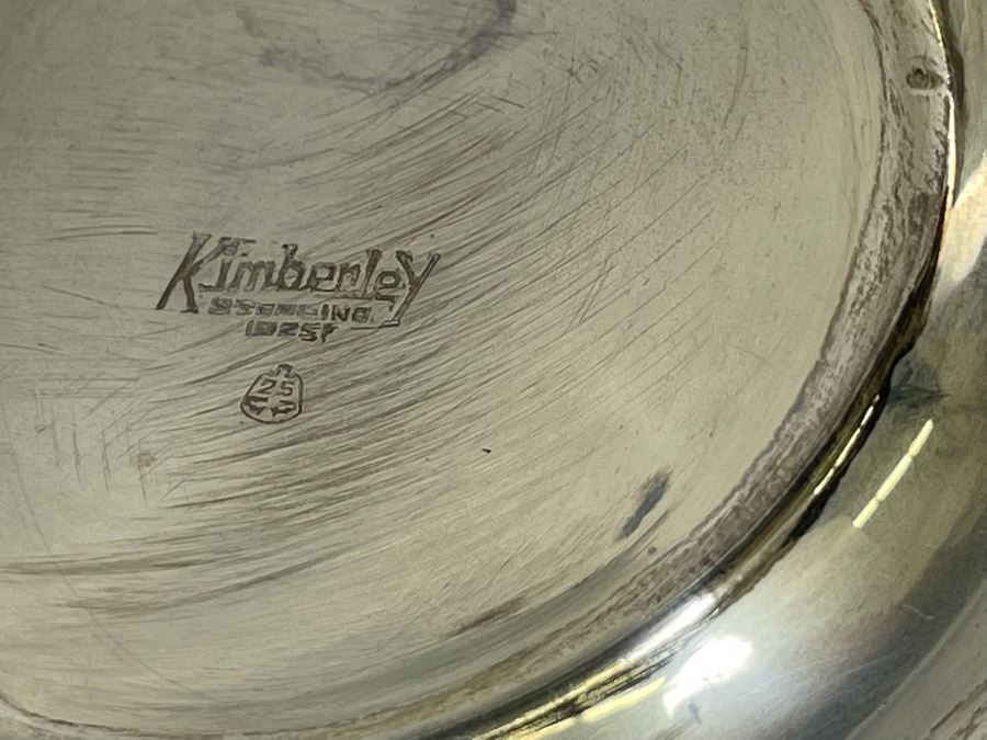 Sterling Silver Mid-Century Teapot 8W X 7H And Sugar Bowl By Kimberley Mexico 845g Melt Value $583 [Photo 12]