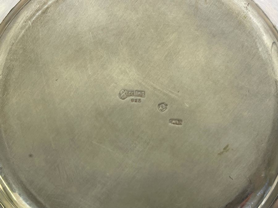 Six Sterling Silver Mexican 6.25'R Plates 1,180g $814 Melt Value [Photo 11]
