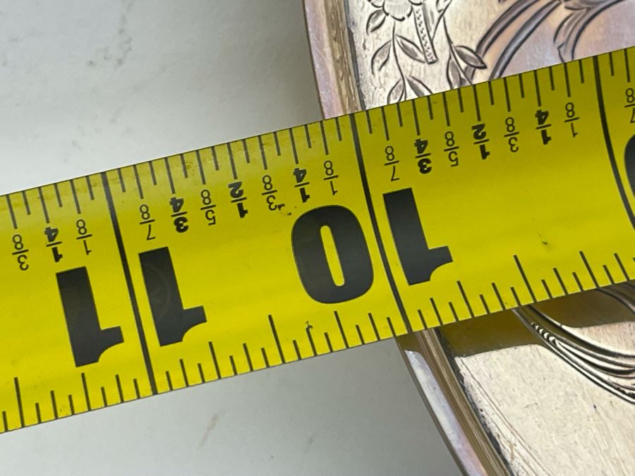 Shreve & Co San Francisco Sterling Silver 10' Plate 316g $218 Melt Value [Photo 10]