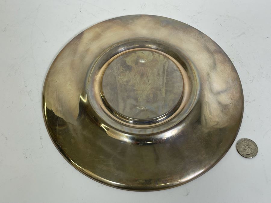 Shreve & Co San Francisco Sterling Silver 10' Plate 316g $218 Melt Value [Photo 7]