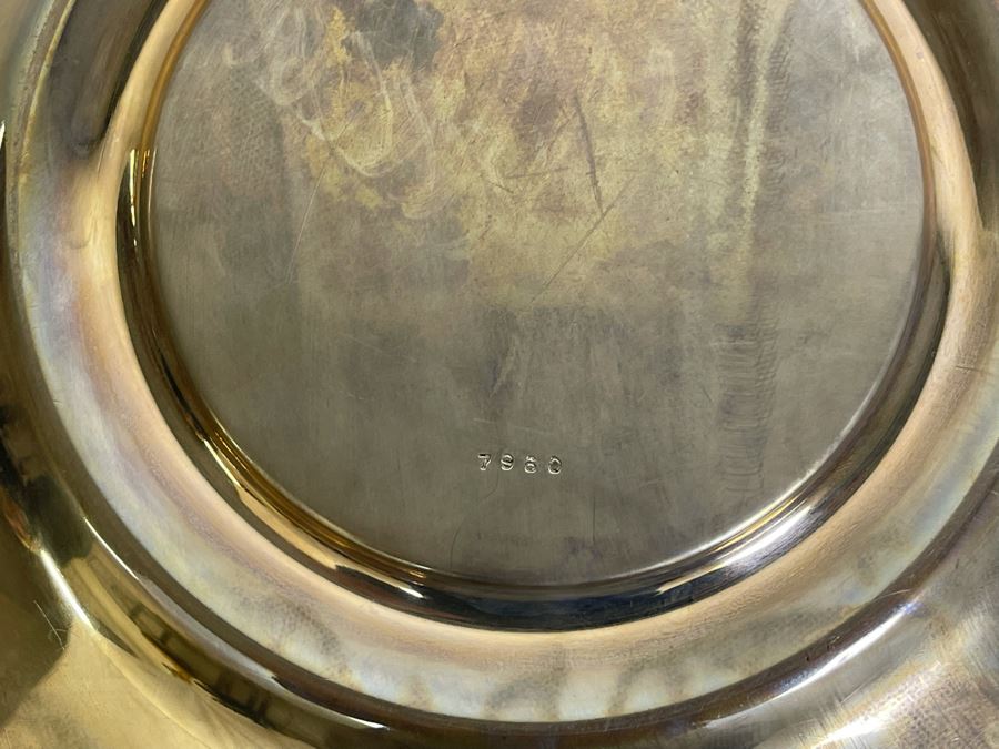 Shreve & Co San Francisco Sterling Silver 10' Plate 316g $218 Melt Value [Photo 8]