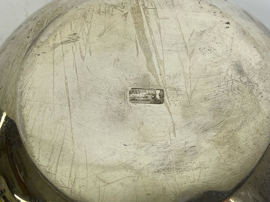 Sterling Silver Sanborns Mexican Ashtray Silent Butler 11W X 6D X 2H 541g [Photo 10]