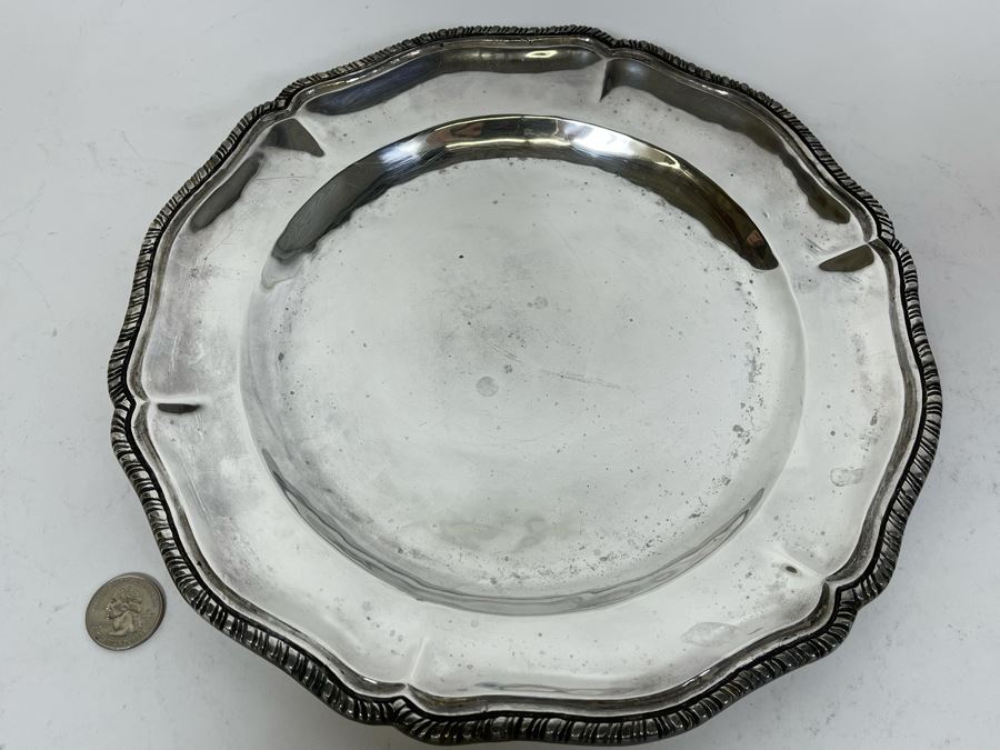 L. Maciel Sterling Silver 11' Plate Mexican 663g Melt Value $457