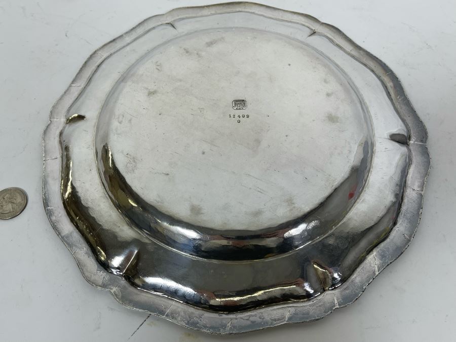 L. Maciel Sterling Silver 11' Plate Mexican 663g Melt Value $457 [Photo 5]
