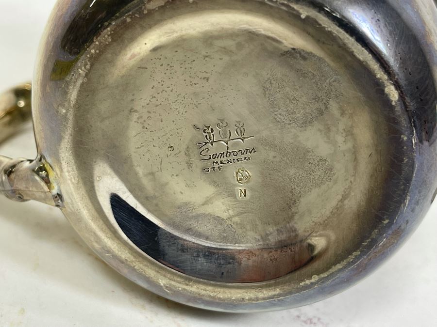 Sterling Silver Sanborns Mexico Creamer 4H 268g $185 Melt Value [Photo 10]