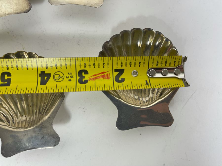 Six Sterling Silver Footed Shell Trays Dishes Mexico 2.5W X 3D X 0.5H 141g $97 Melt Value [Photo 9]