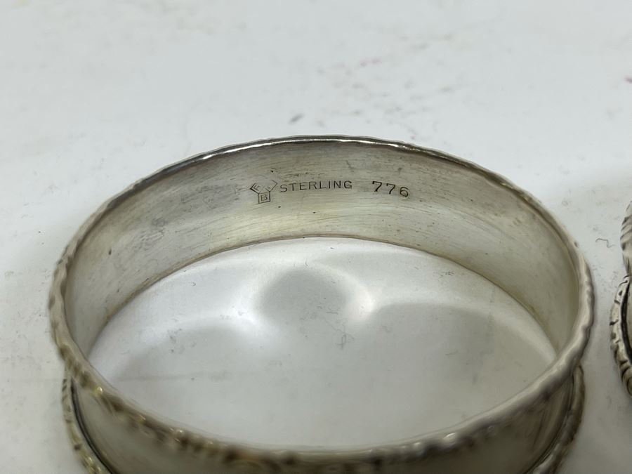 Vintage Sterling Silver Napkin Rings 23g [Photo 4]