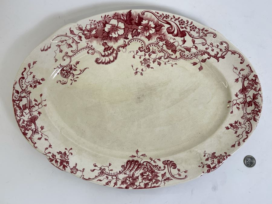 Vintage English Oval Platter 19 X 14 [Photo 3]