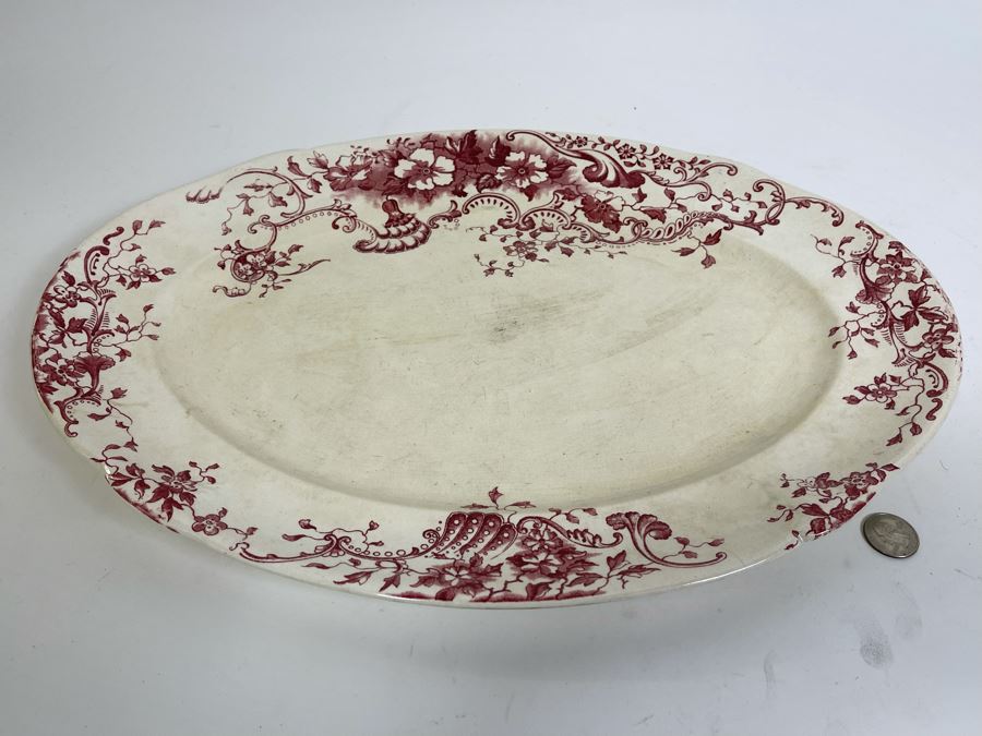 Vintage English Oval Platter 19 X 14 [Photo 2]