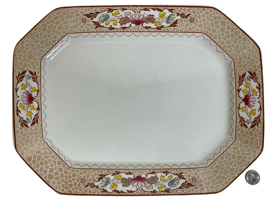 Vintage Burleigh Ware Paisley Burslem England Platter 15.5 X 12 [Photo 1]