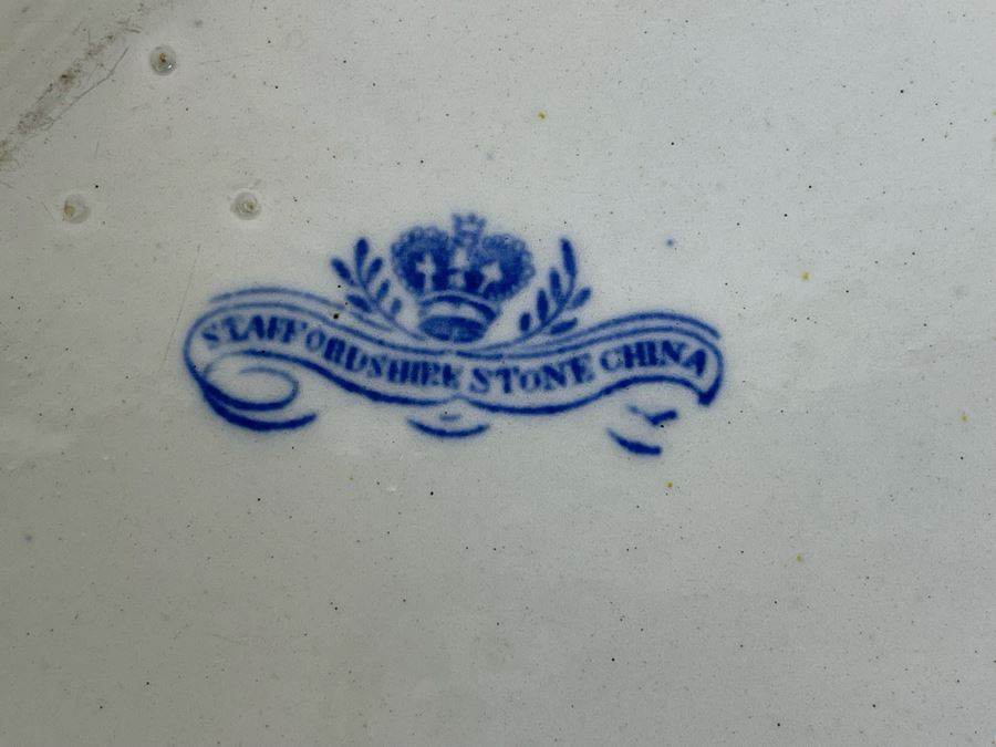 Vintage Staffordshire Stone China Platter 13.5 X 11 [Photo 6]