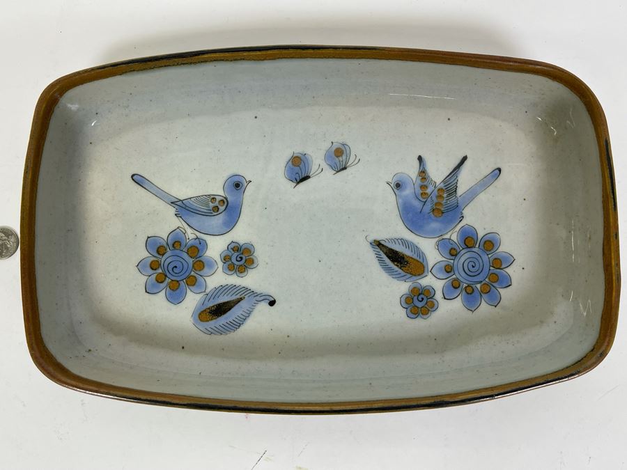 Signed Mexican Pottery 15W X 9.5D X 2H [Photo 3]