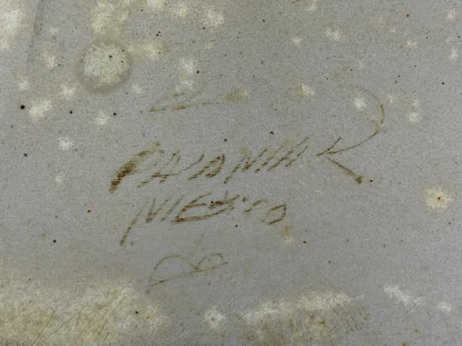 Signed Mexican Pottery 15W X 9.5D X 2H [Photo 9]