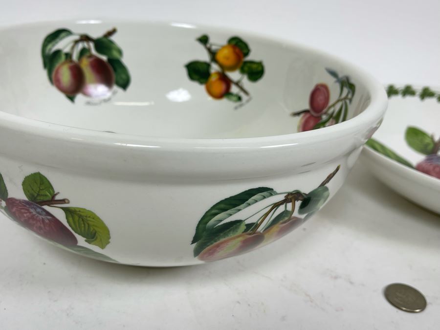 Pair Of Portmeirion Bowls 10.25R And 10R