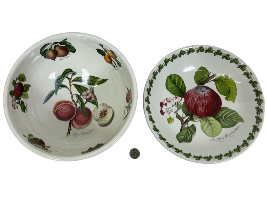 Pair Of Portmeirion Bowls 10.25R And 10R [Photo 1]