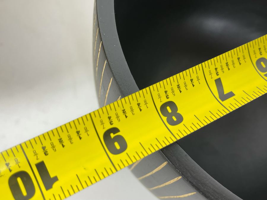 Decorative Bowl 8W X 6.5H With Woven Footed Stand 15W X 6H [Photo 10]