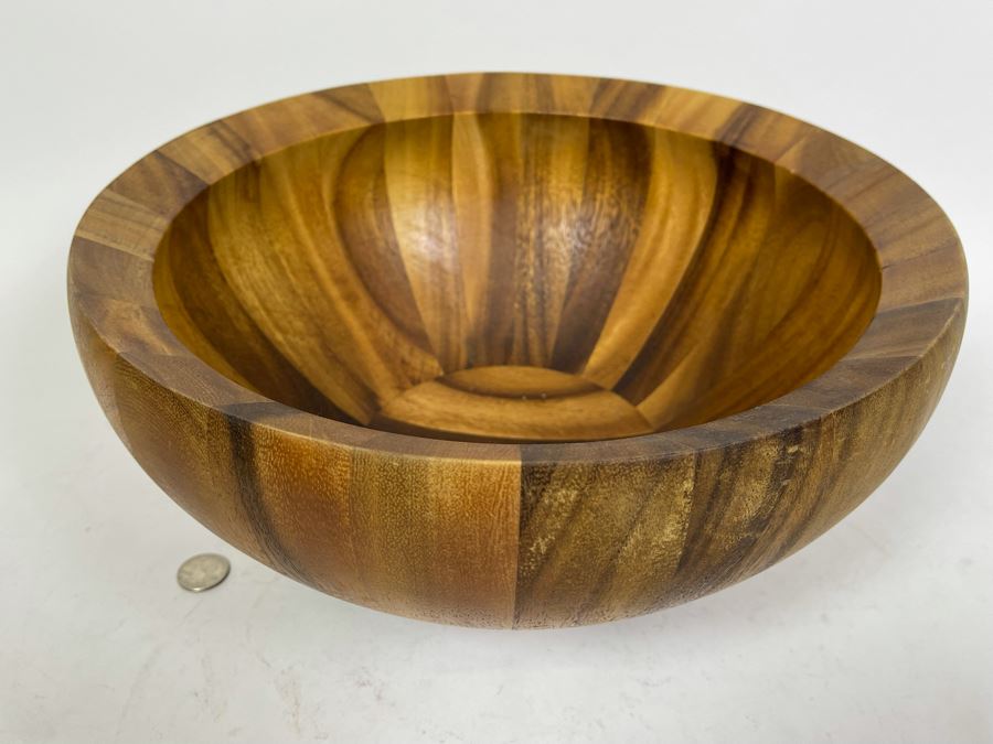 Gorgeous Nambe Wooden Bowl 13.25W X 7H [Photo 3]