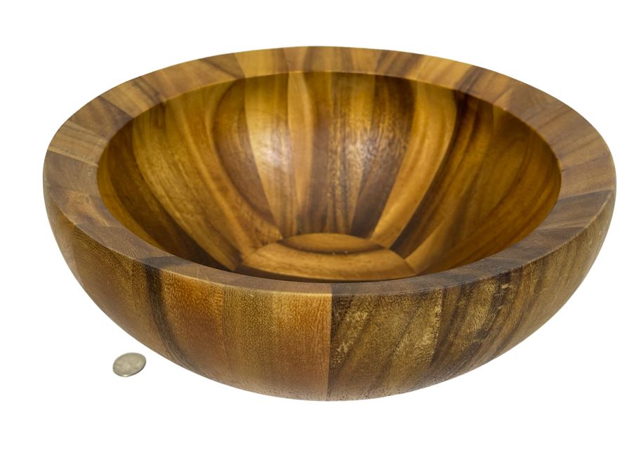 Gorgeous Nambe Wooden Bowl 13.25W X 7H [Photo 1]