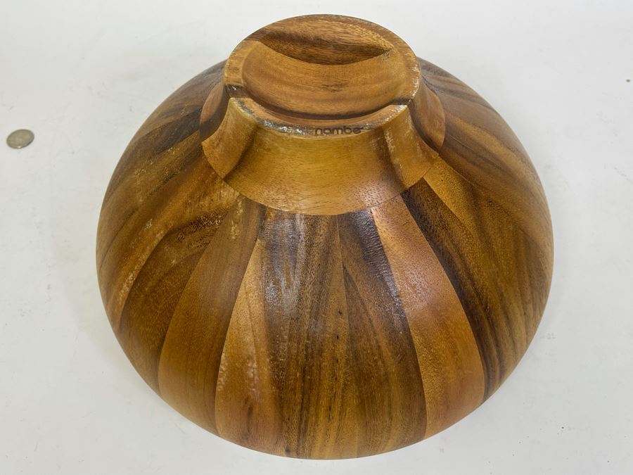 Gorgeous Nambe Wooden Bowl 13.25W X 7H [Photo 7]