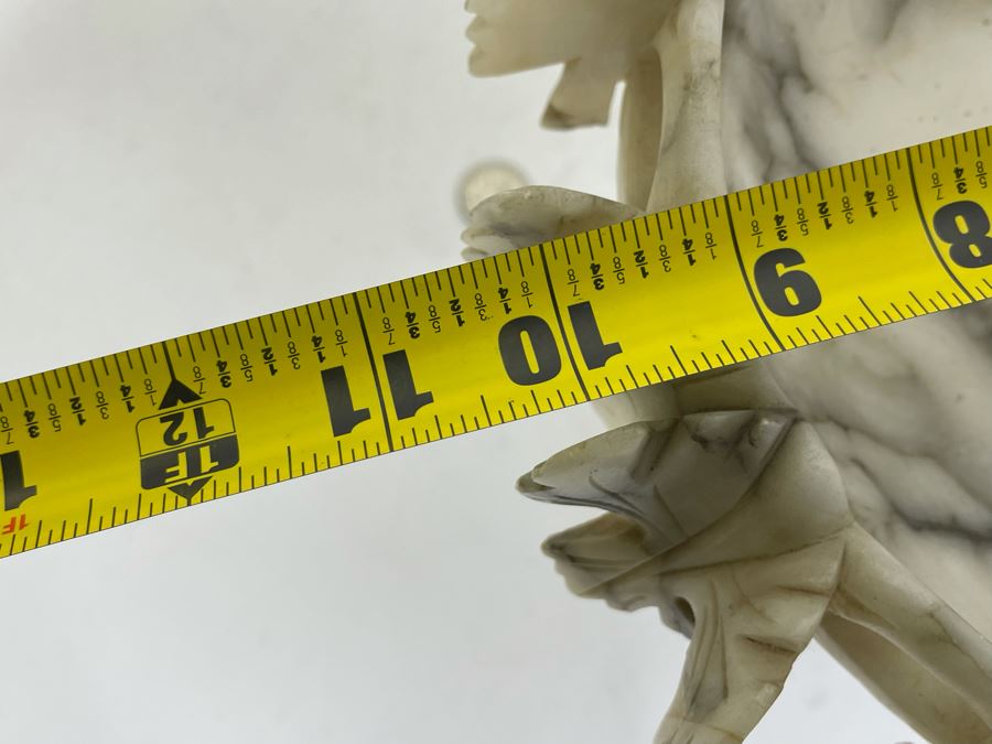 Carved Alabaster Compote 10W X 9H [Photo 13]