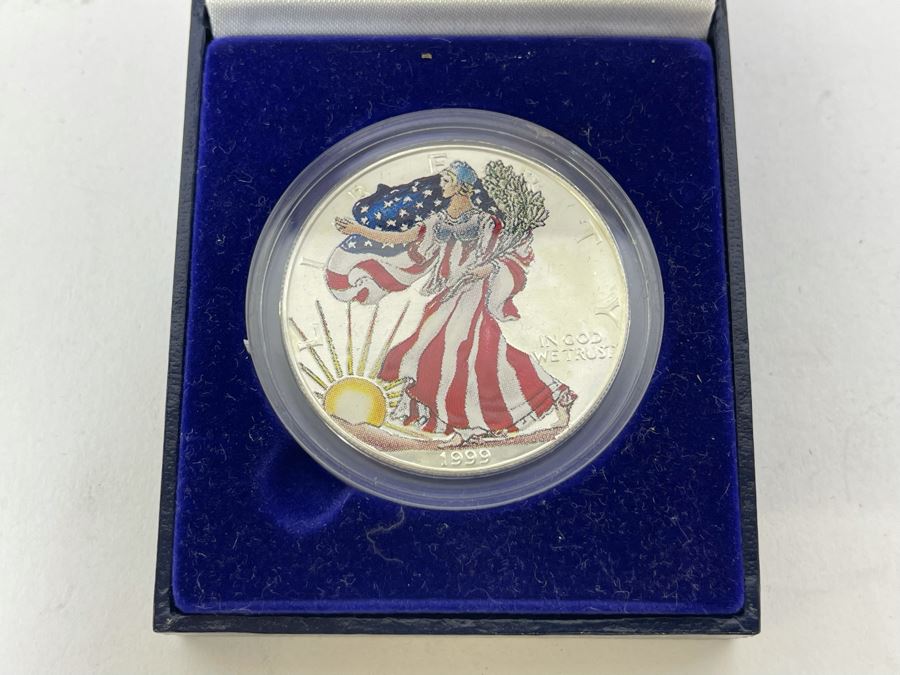 1999 Uncirculated American Eagle Silver Dollar 1 Oz Fine Silver [Photo 2]